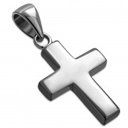 Silver Cross Pendant Small & Thick, pn270